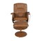 Emma and Oliver Massaging Multi-Position Recliner with Deep Side Pockets and Ottoman with Wrapped Base